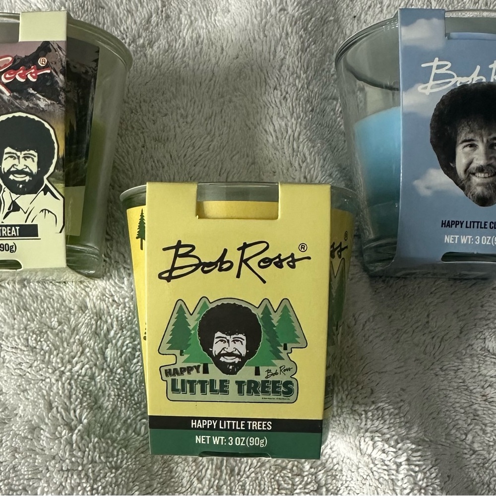 Bob Ross Happy Little Trees Candle Set